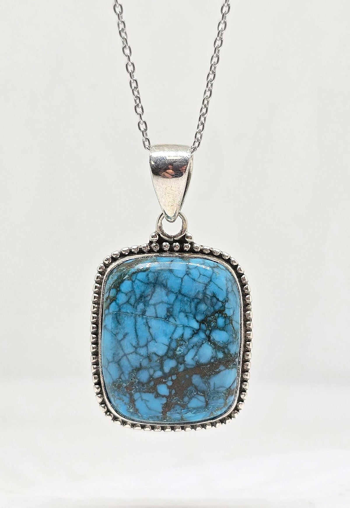 Sterling silver turquoise necklace