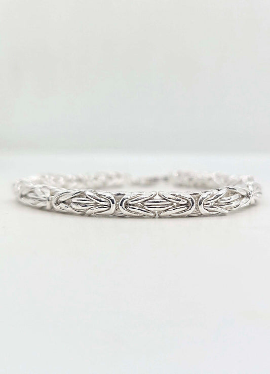 Sterling silver Byzantine bracelet