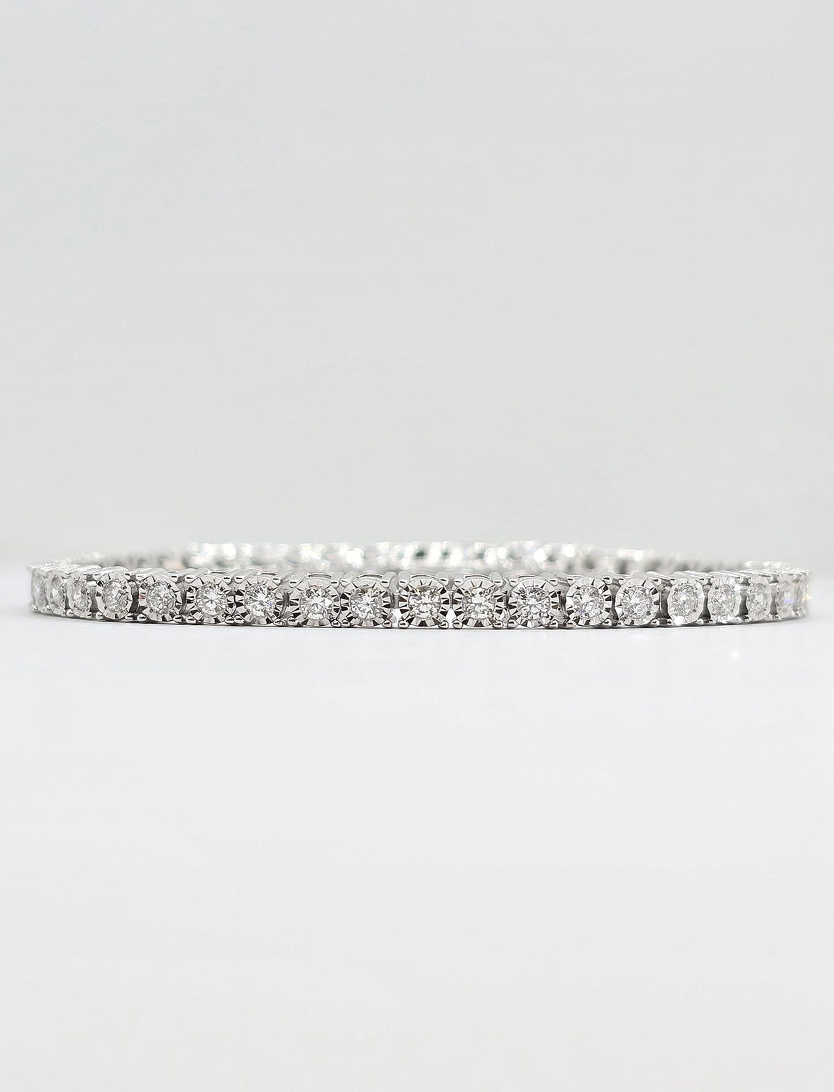 Sterling silver lab grown diamond miracle bracelet
