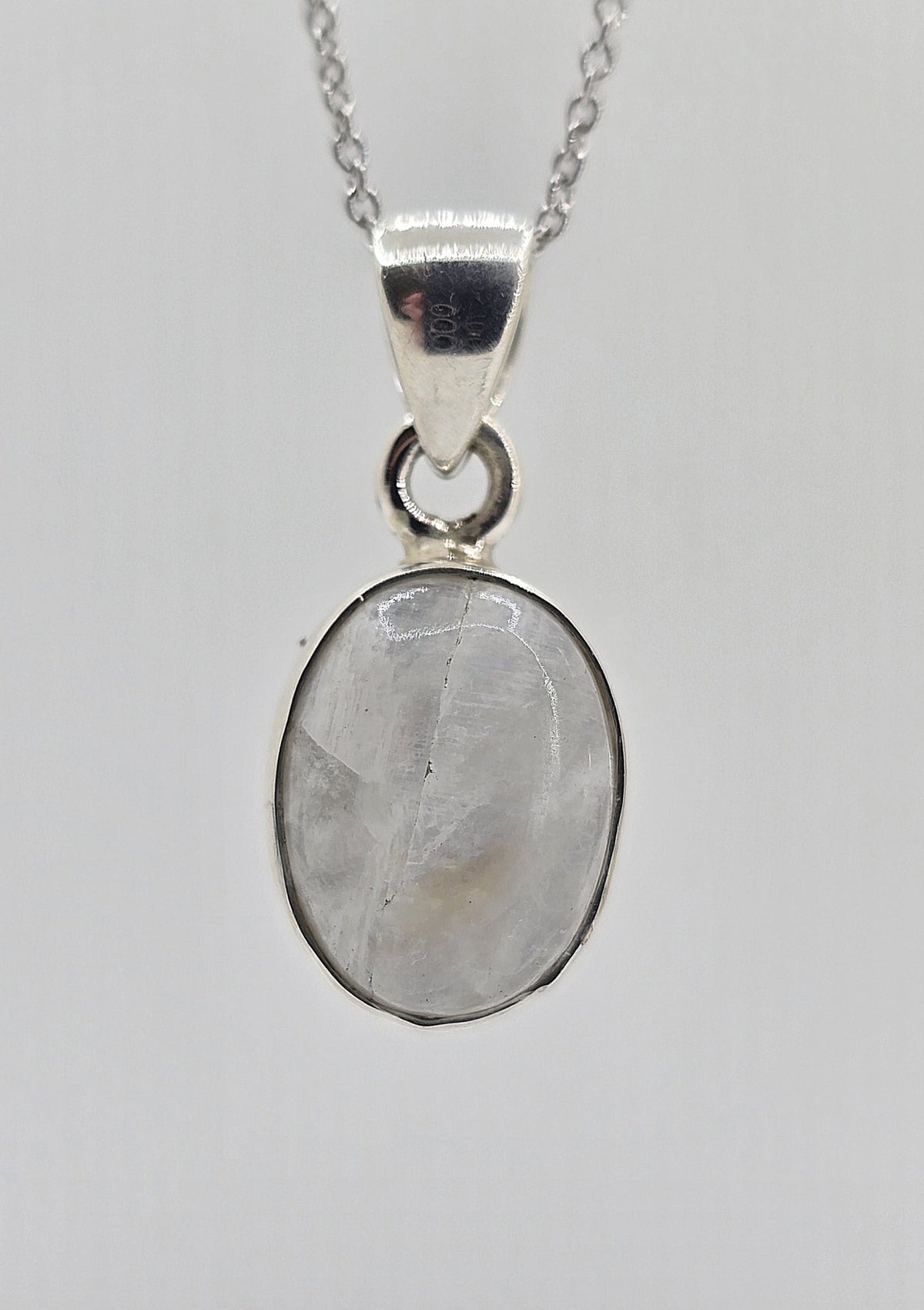 Sterling silver moonstone necklace