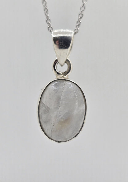Sterling silver moonstone necklace