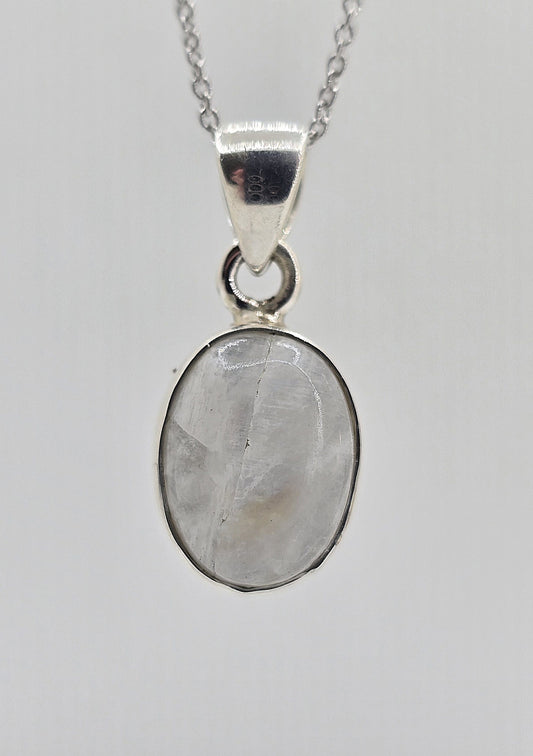 Sterling silver moonstone necklace