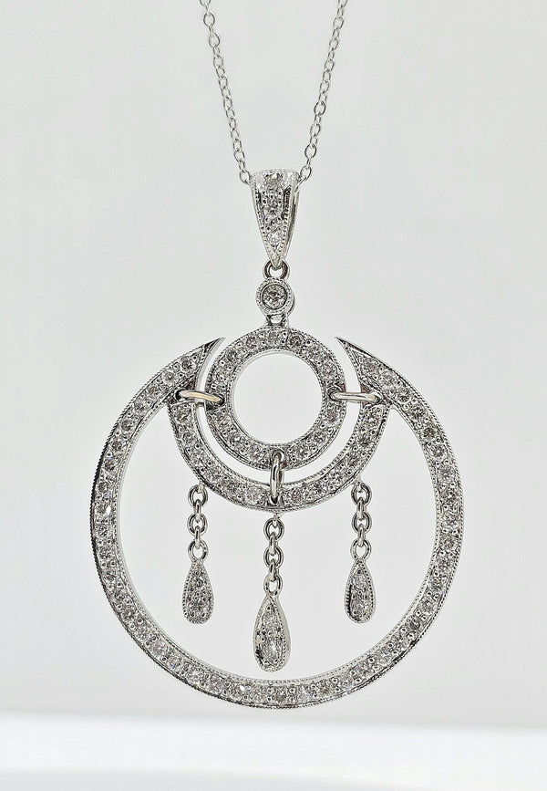 18K gold antique diamond necklace