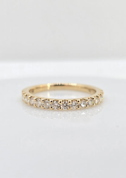 14K gold diamond band