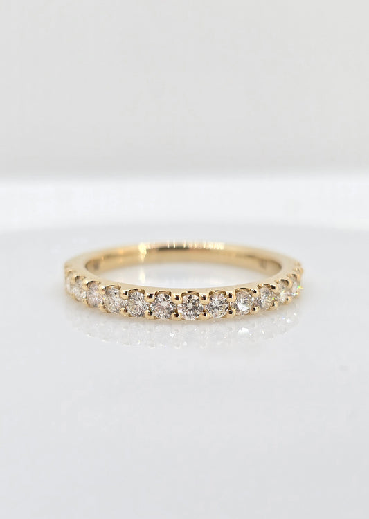 14K gold diamond band