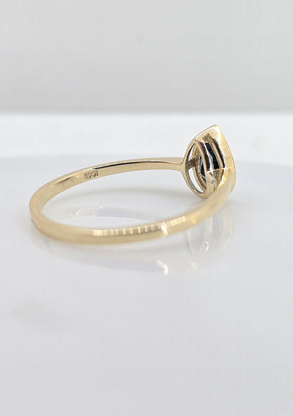 10K gold London blue topaz ring, view 3