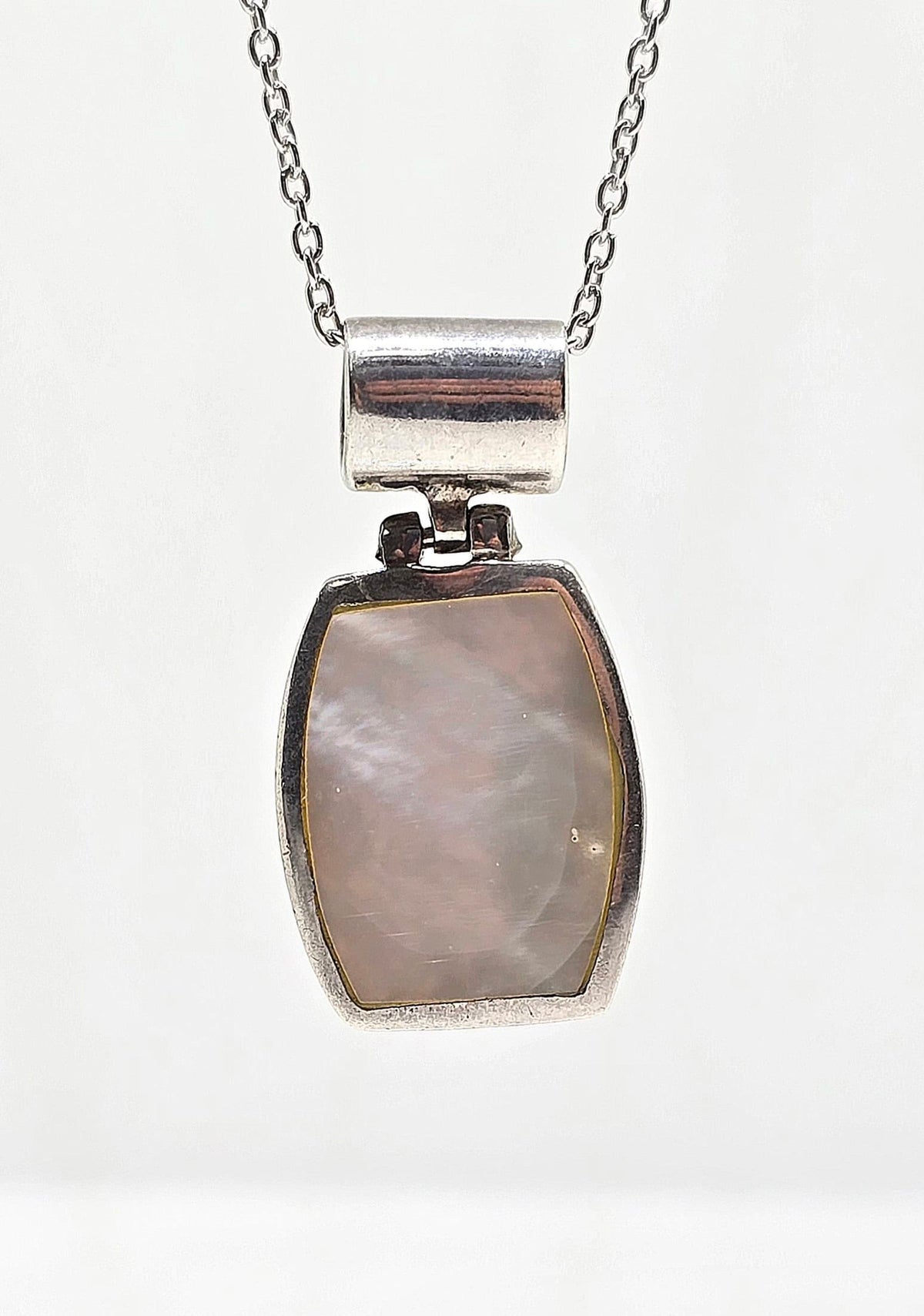 Sterling silver mother of pearl necklace