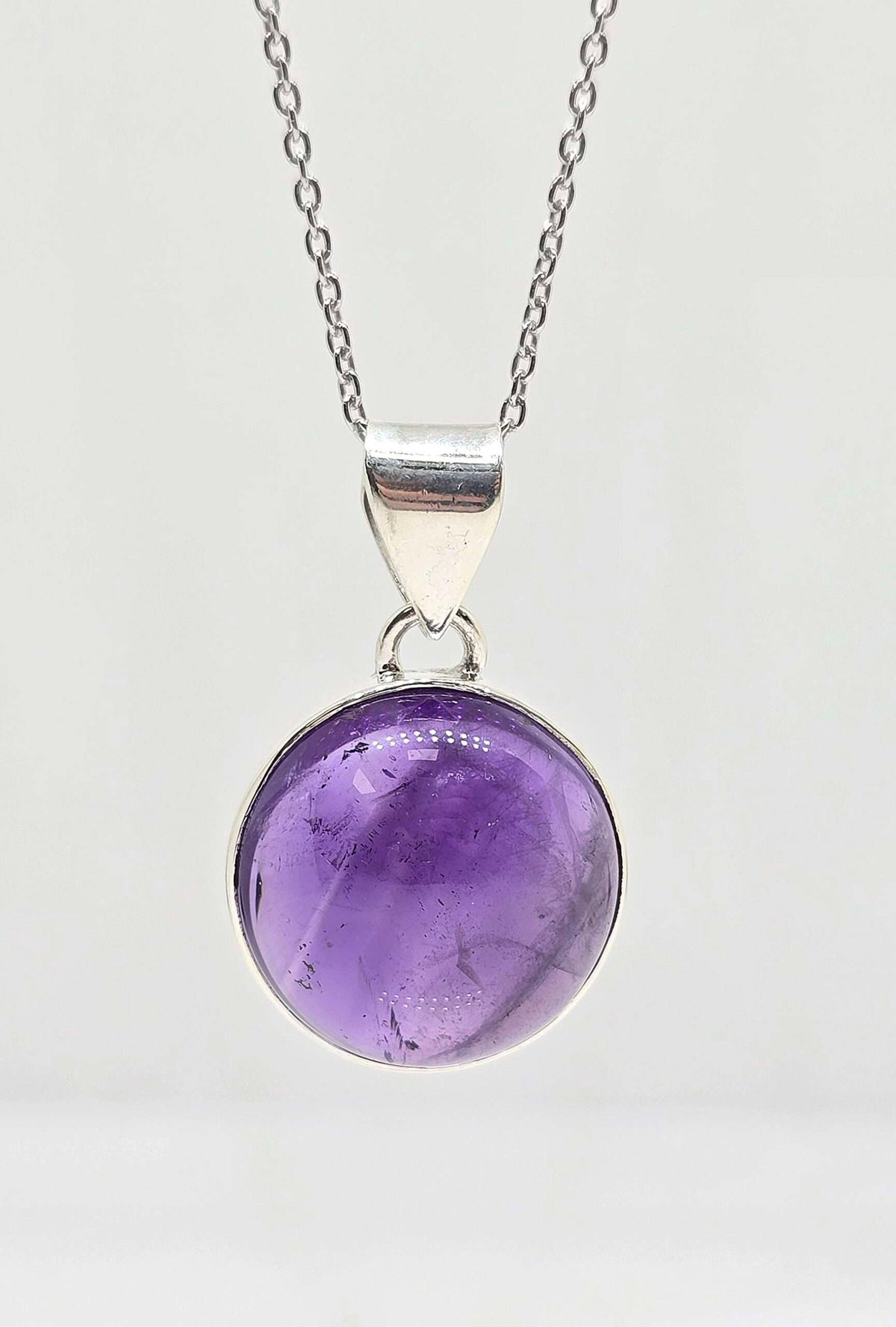 Sterling silver amethyst necklace