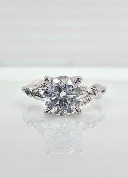 Lab grown diamond solitaire ring, 1.19 ct