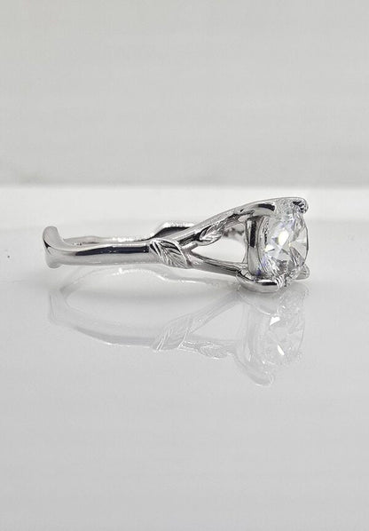 Lab grown diamond solitaire ring, 1.19 ct, view 3