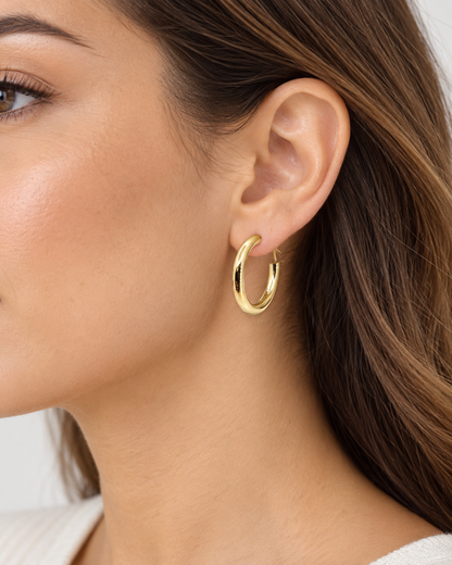 14k 20mm Hoops