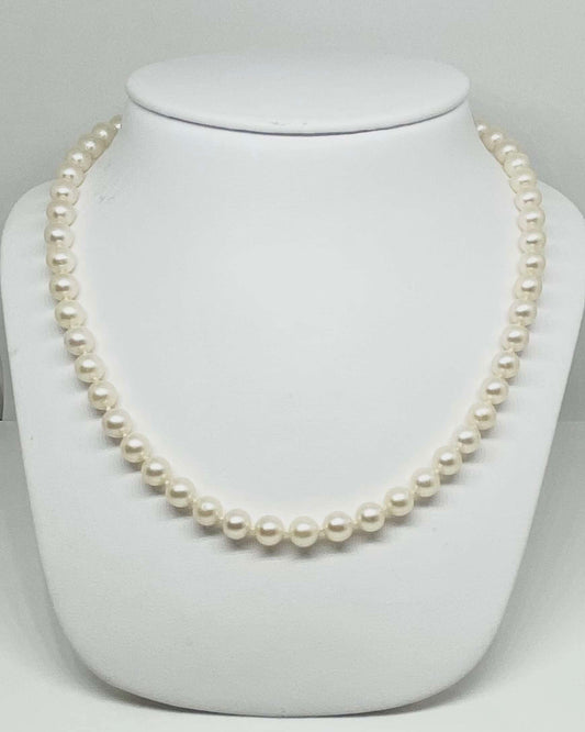 7mm Akoya pearl necklace