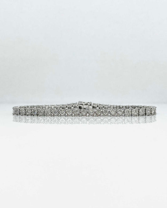 14K white gold diamond bracelet, 2.0 ctw