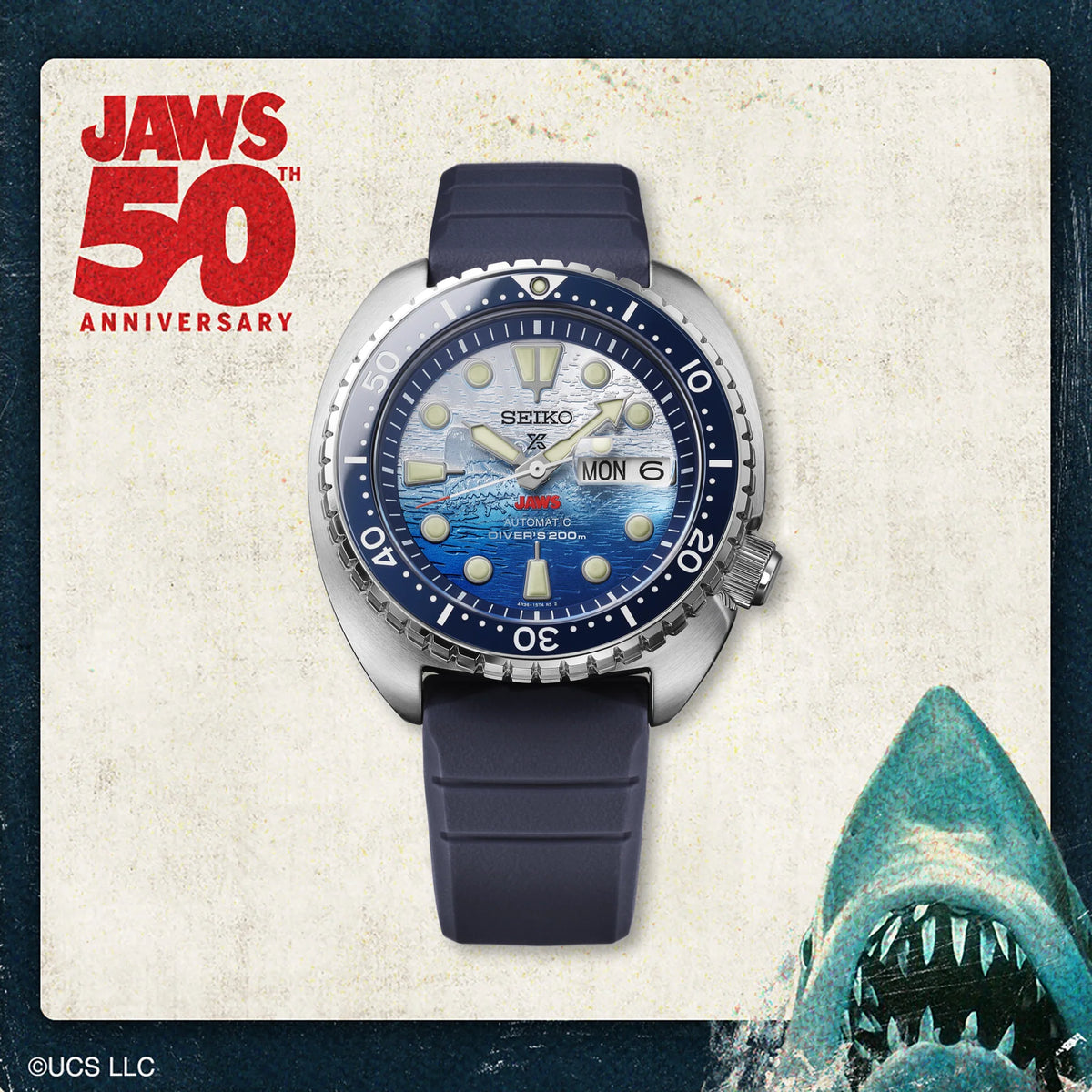 Seiko Prospex JAWS 50th Anniversary Limited Edition watch, view 4