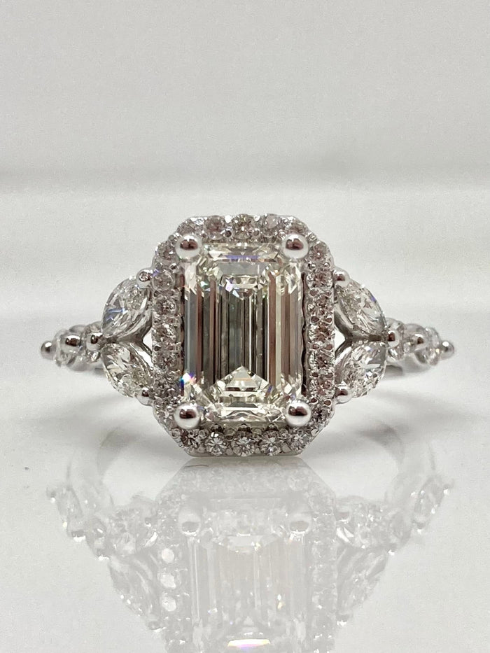 Rose gold ring with a cushion pink tourmaline