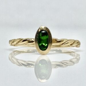 14ky Diopside Ring