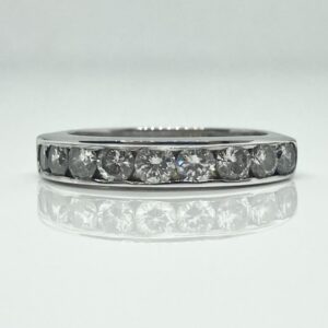 14k .81ctw Channel Set Diamond Wedding Band