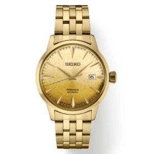 Seiko Presage Cocktail Time Gold Tone Champagne Watch