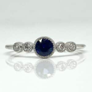 14k .29ct Sapphire Ring