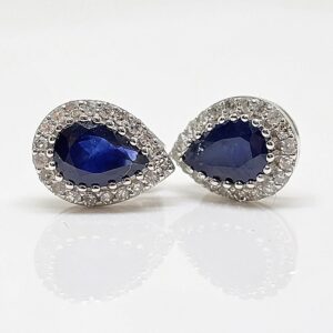 14k .40ct Sapphire Earring Studs