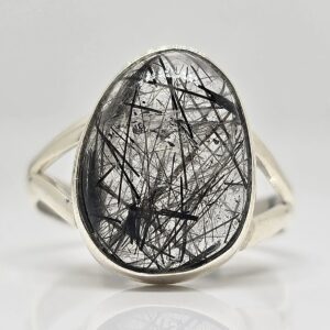 Sterling Silver (925) Tourmalated Quartz Ring