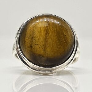 Sterling Silver (925) Tigers Eye Ring