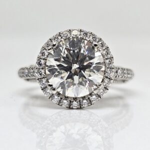 Platinum Venetian 2.51ct Diamond Engagement Ring