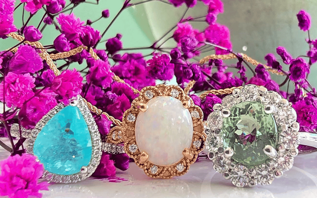 October Birthstones: Opals & Tourmalines