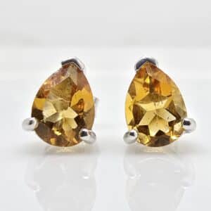 10k 1.27ctw Citrine Studs