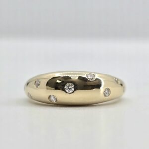 14k .20ctw Diamond Dome Ring
