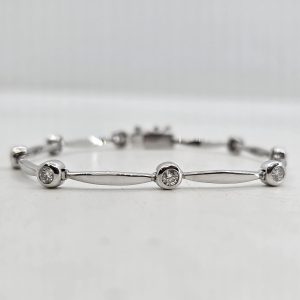 14k .80ct Diamond Bracelet