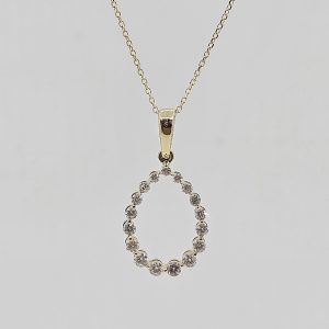 14k .50ctw Graduating Diamond Necklace
