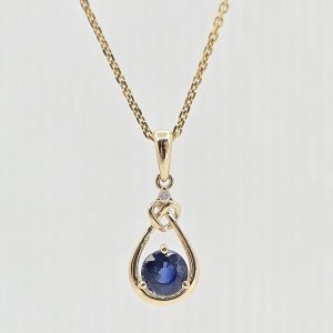 14k .55ct Sapphire Necklace