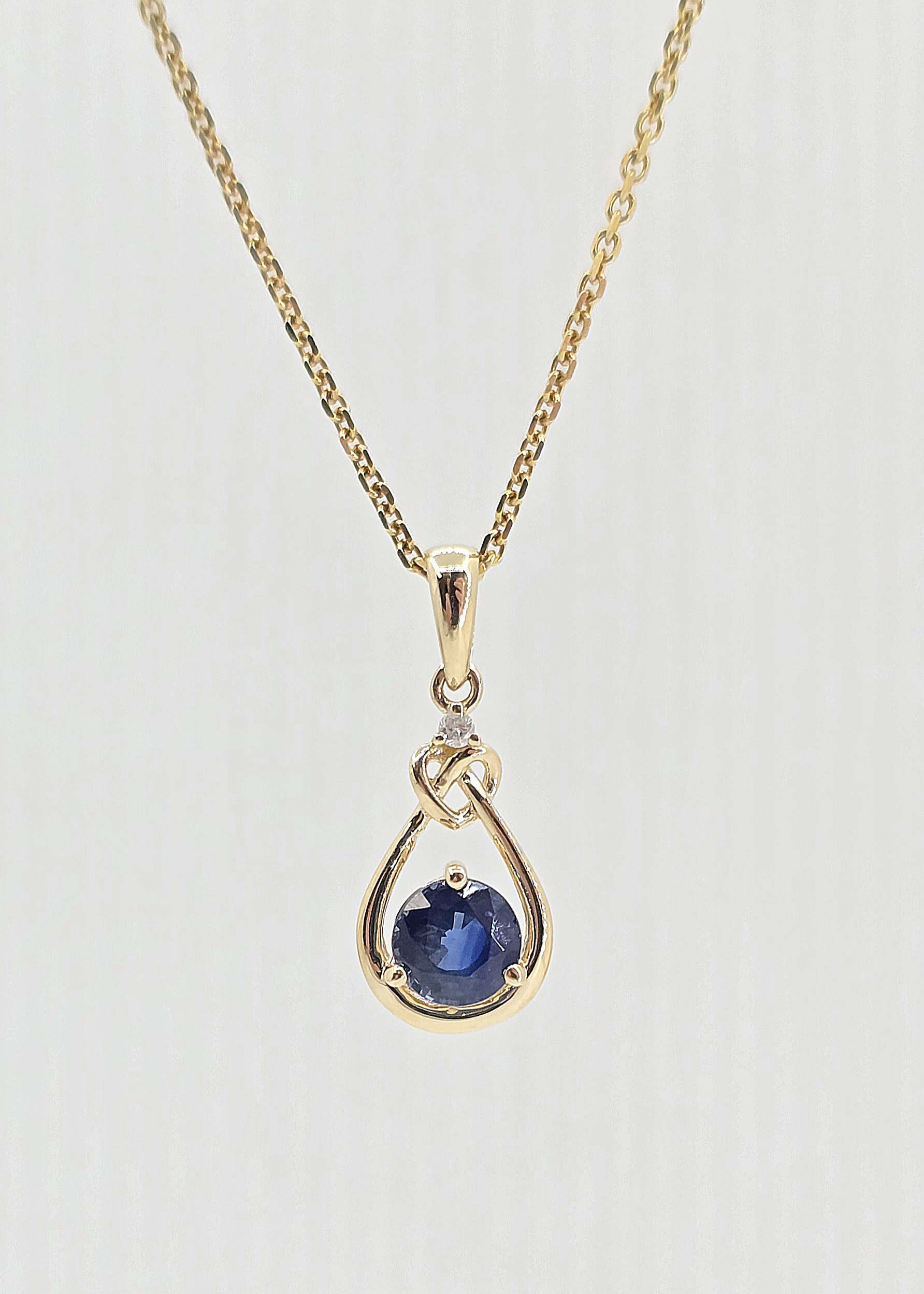 14k .55ct Sapphire Necklace