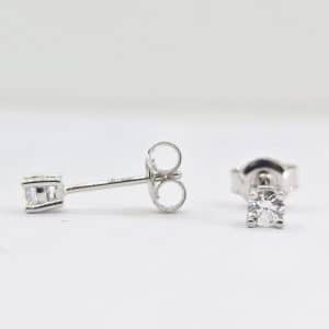 Sterling Silver .25ctw Lab Grown Diamond Stud