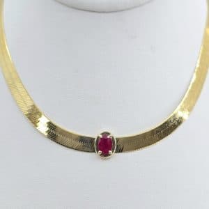 14k 1.03ct Ruby Necklace