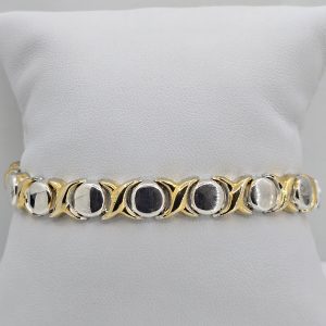 Sterling Silver And Gold-Plated 'XO' Bracelet