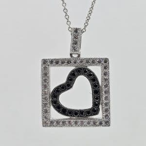 Sterling Silver Boxed Heart Necklace
