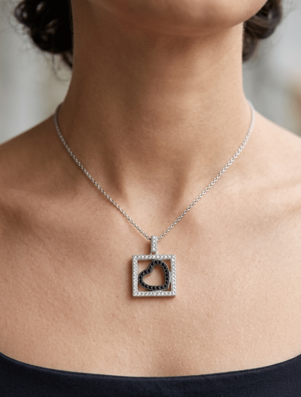 Sterling Silver Boxed Heart Necklace - Image 2